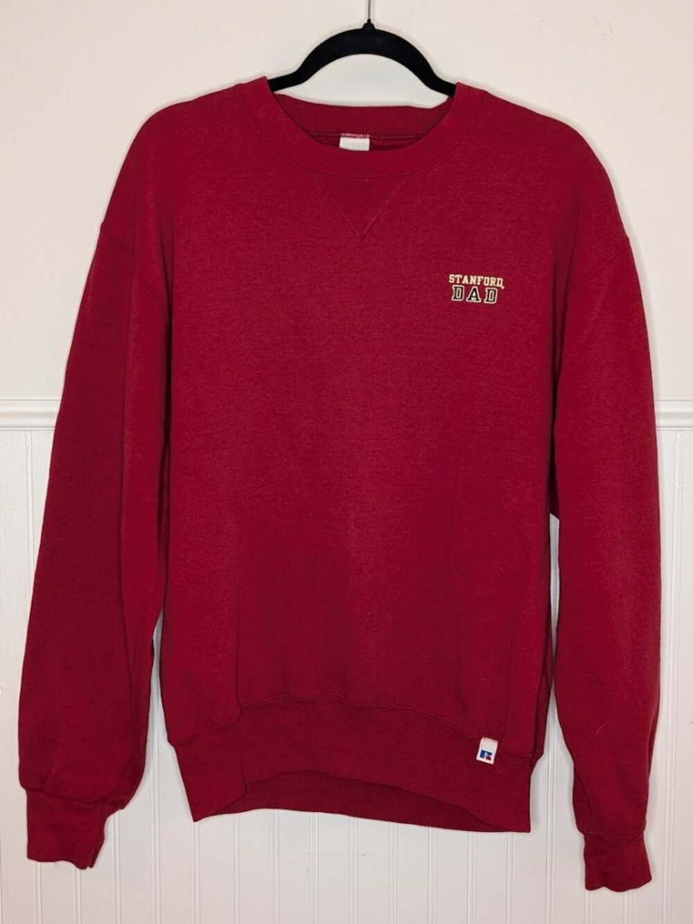 Russell Athletic "Stanford Dad" Red Crewneck Sweatshirt Size M